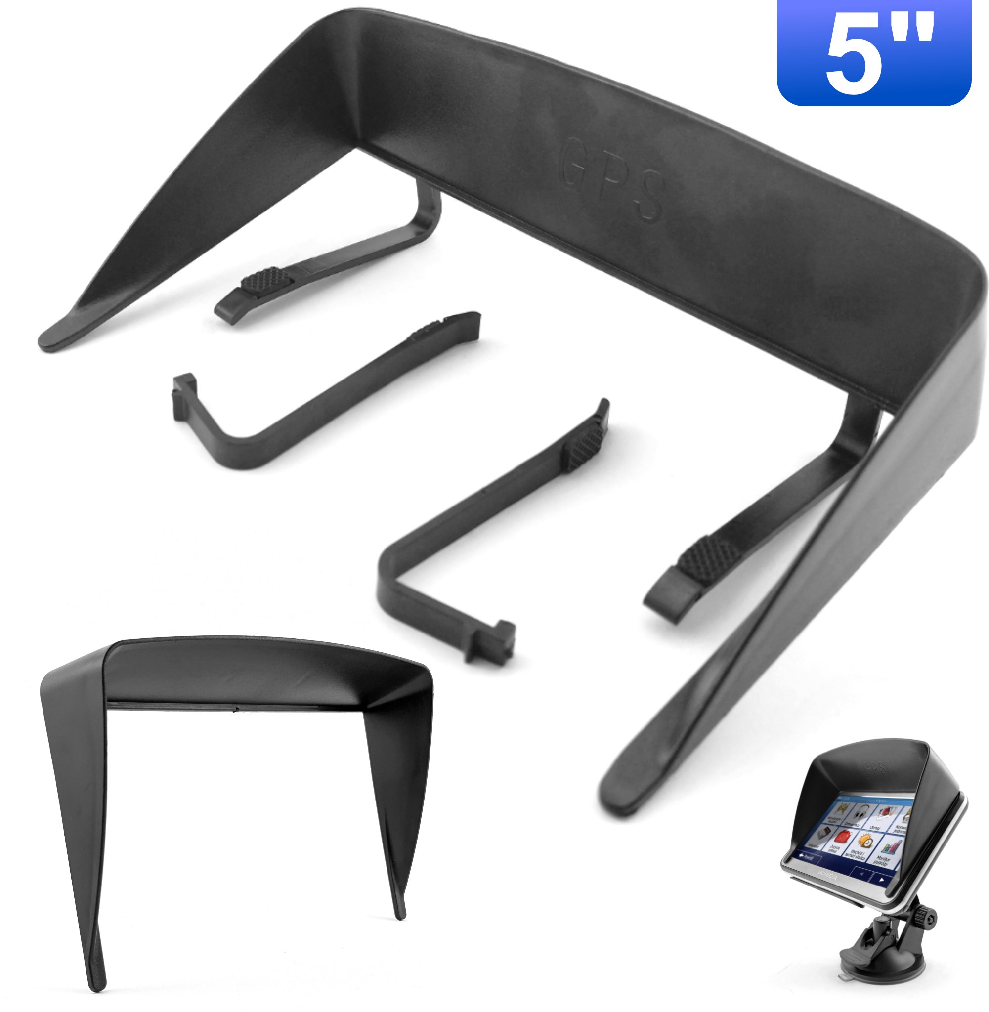 Daszek Przeciwsłoneczny do Nawigacji GPS 5" Nakładka Osłona Ekranu GOMEDIA