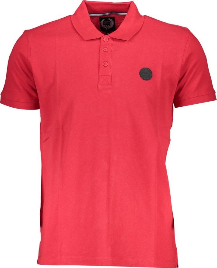 Gian Marco Venturi KOSZULKA POLO Z KRÓTKIM RĘKAWEM GIAN MARCO VENTURI MĘSKA CZERWONA M