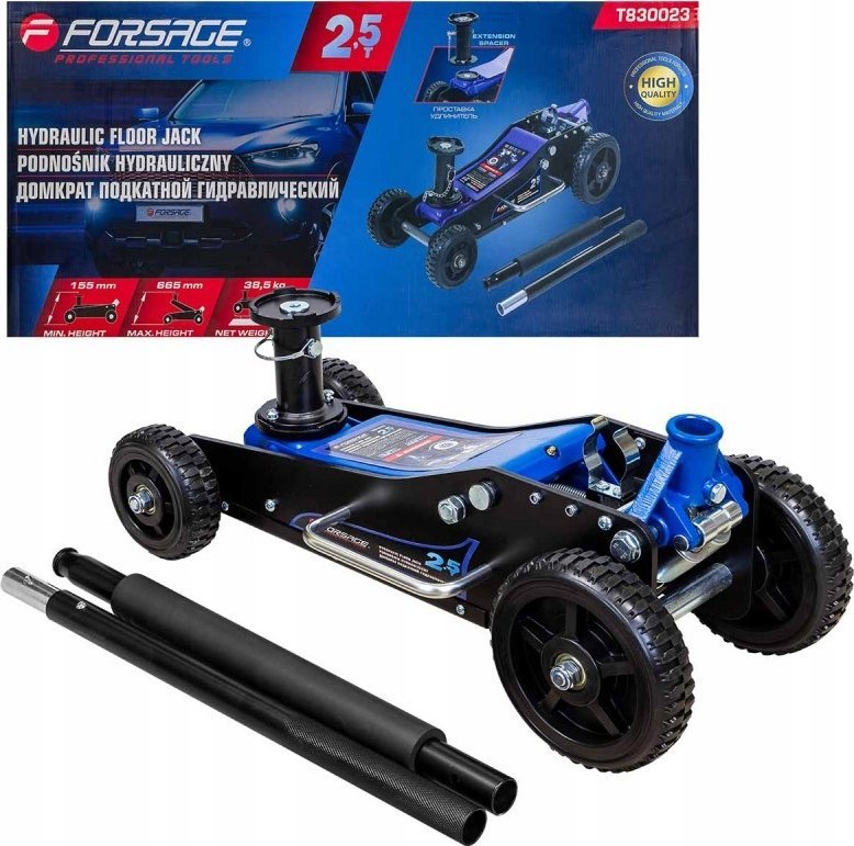 Forsage Podnośnik hydrauliczny 2.5t (h min 155mm, h max 665mm)