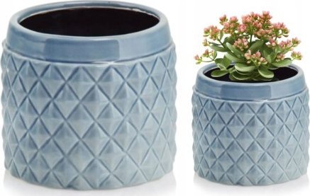 Polnix Osłonka ceramiczna niebieska 15x13cm