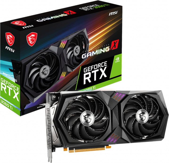 Karta graficzna MSI GeForce RTX 3060 Ti Gaming X 8GB GDDR6 (RTX 3060 Ti GAMING X 8G LHR)