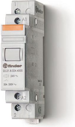 Finder Przekaźnik modułowy mocy 1Z 20A 24V DC styk AgSnO2 (22.21.9.024.4000)