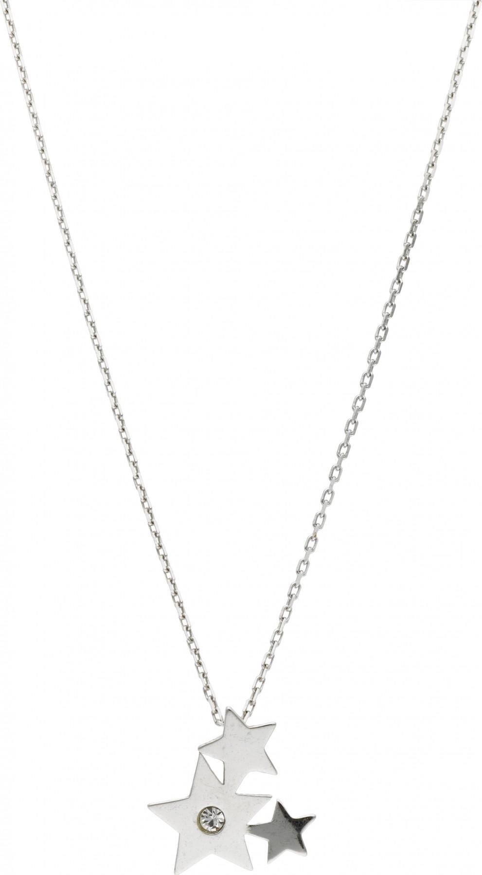 Rosanto Srebrny naszyjnik z gwiazdkami 45 cm 925