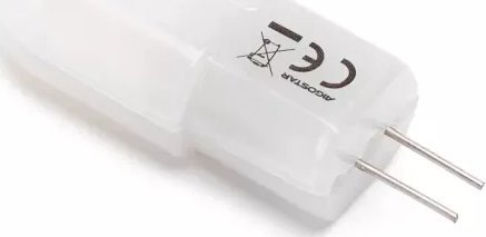 Aigostar Żarówka diodowa SMD LED G4 1,7W biała ciepła 12V/160LM AC/DC Żarówka diodowa SMD LED G4 1,7W biała ciepła 12V/160LM AC/DC