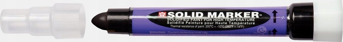 Sakura Marker Solid czarny, cienki do wysokoch temeperatur, Sakura