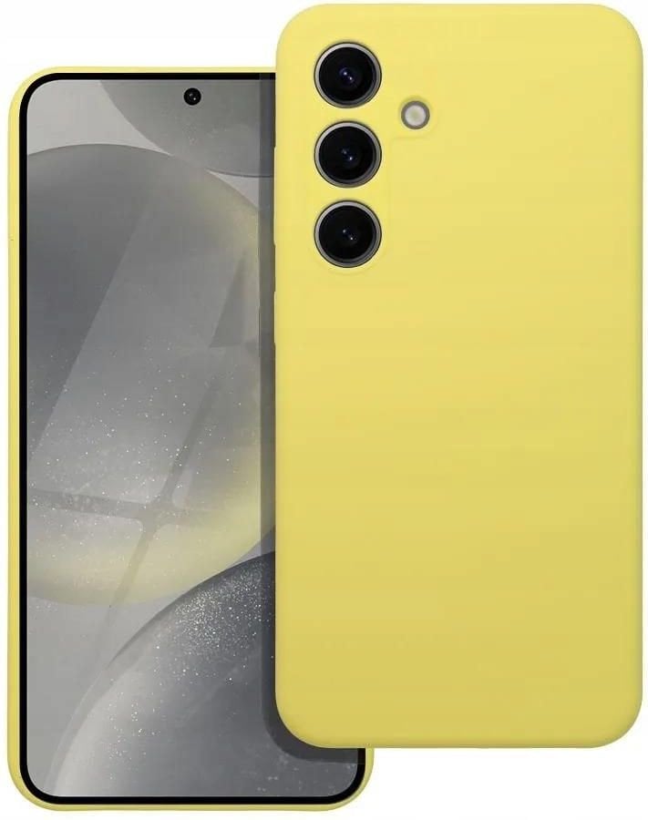 Futerał SILICONE 2mm do XIAOMI REDMI NOTE 14 4G (GLOBAL - 164,84mm x 78,15mm x 8,16mm) żółty