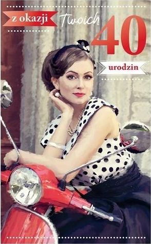 AbCard Kartka okolicznościowa Urodziny 40 P07