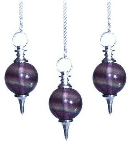 Wahadło Radiestezyjne Kuliste - Fioletowy Fluoryt