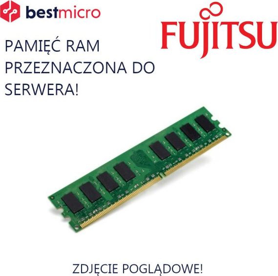 Fujitsu FUJITSU Pamięć RAM, PC3-10600R, DDR3-1333, 8GB, 1333MHz, 2RX4 - S26361-F3604-L515 - Refabrykowany, do serwera