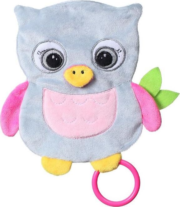 Babyono 446-PRZYT/SZEL.DLA NIEMOWLĄT FLAT OWL CELESTE