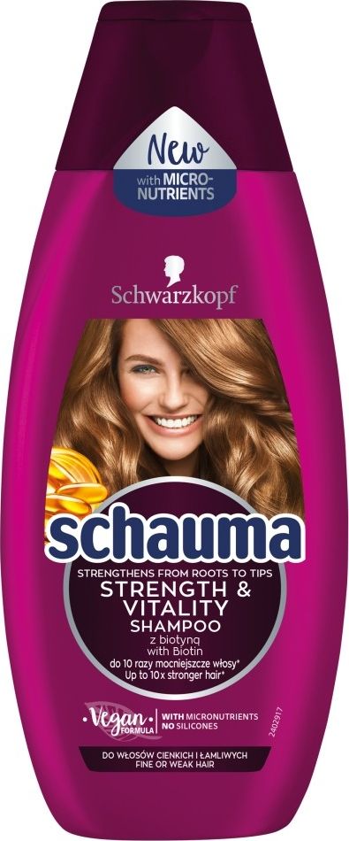 Schauma Strength & Vitality Shampoo 400ml