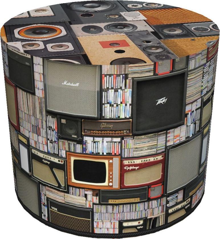 Bertoni-arco Okrągła pufa dekoracyjna - RETRO