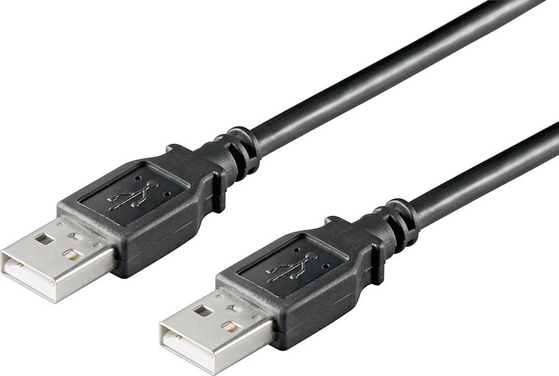 Kabel USB Goobay USB-A - USB-A 1.8 m Czarny (93593)