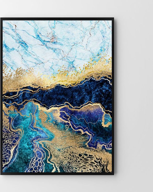 Hog Studio Gold abstrakcja (A2 (42x59.4cm))