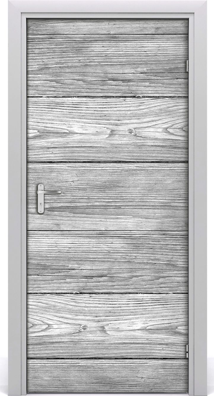 Tulup Fototapeta samoprzylepna na drzwi 95 x 205 cm drewniane