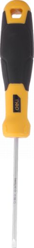 Wkrętak płaski Deli Tools EDL6330751, 3x75mm (żółty)