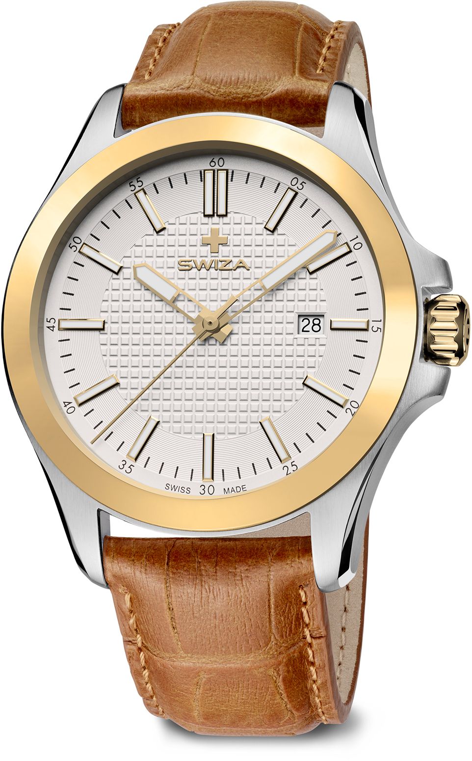 Zegarek Swiza Zegarek męski Urbanus 2T brązowy (WAT.0761.2301)