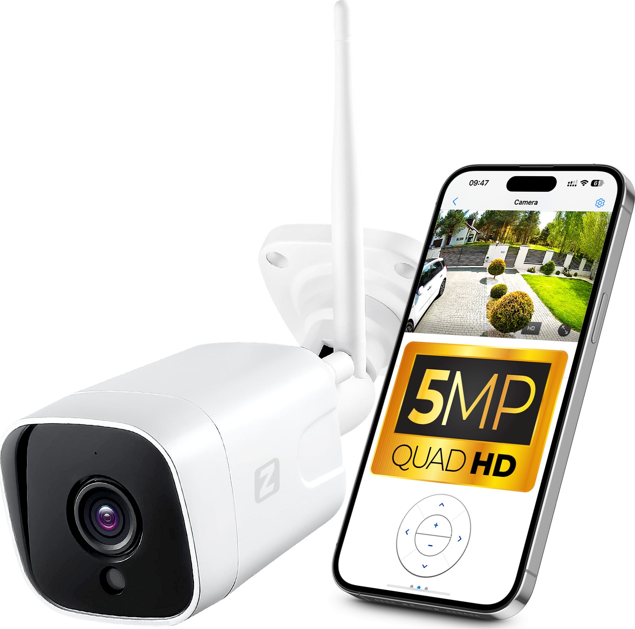 Kamera IP A5 WiFi 5MP (2.8mm) Zintronic IKTW530V1-W