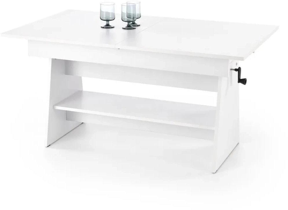 Ława rozkładana podnoszona ERIKA biała HALMAR