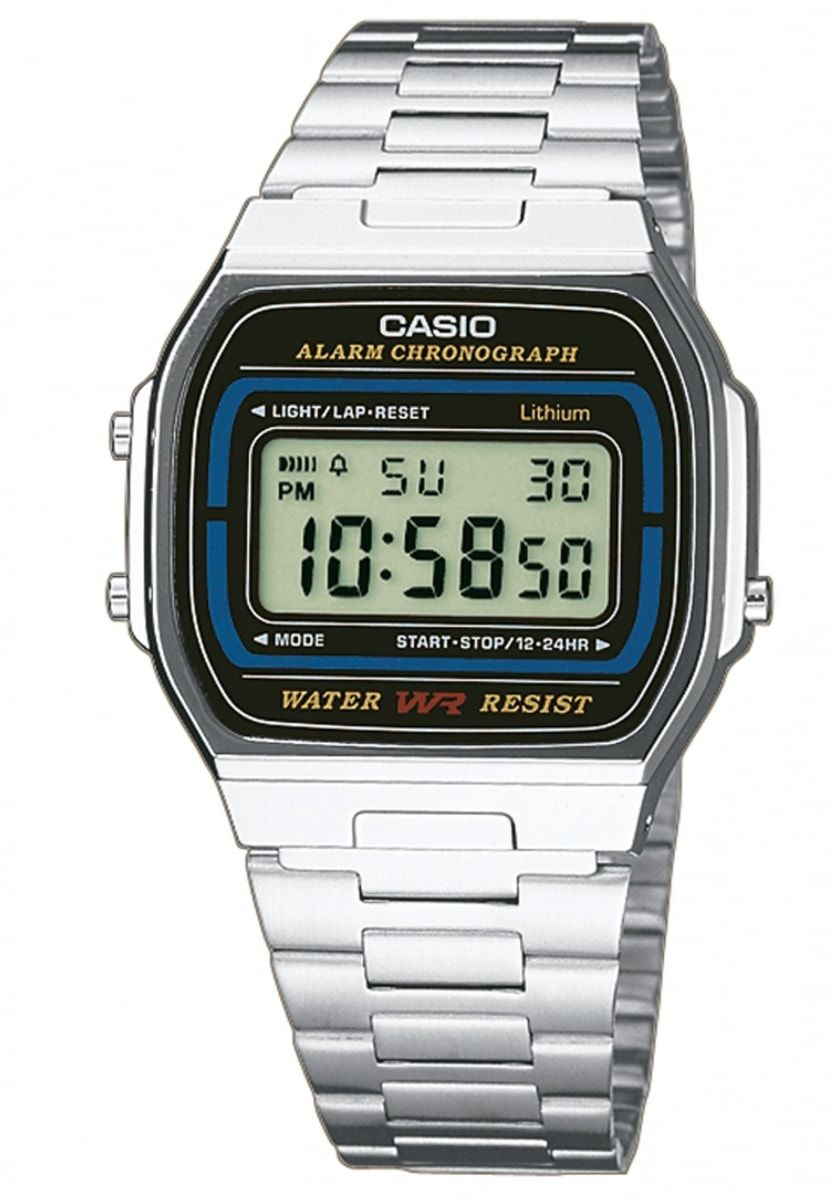 Zegarek Casio Zegarek Retro srebrny (A164WA-1VES)