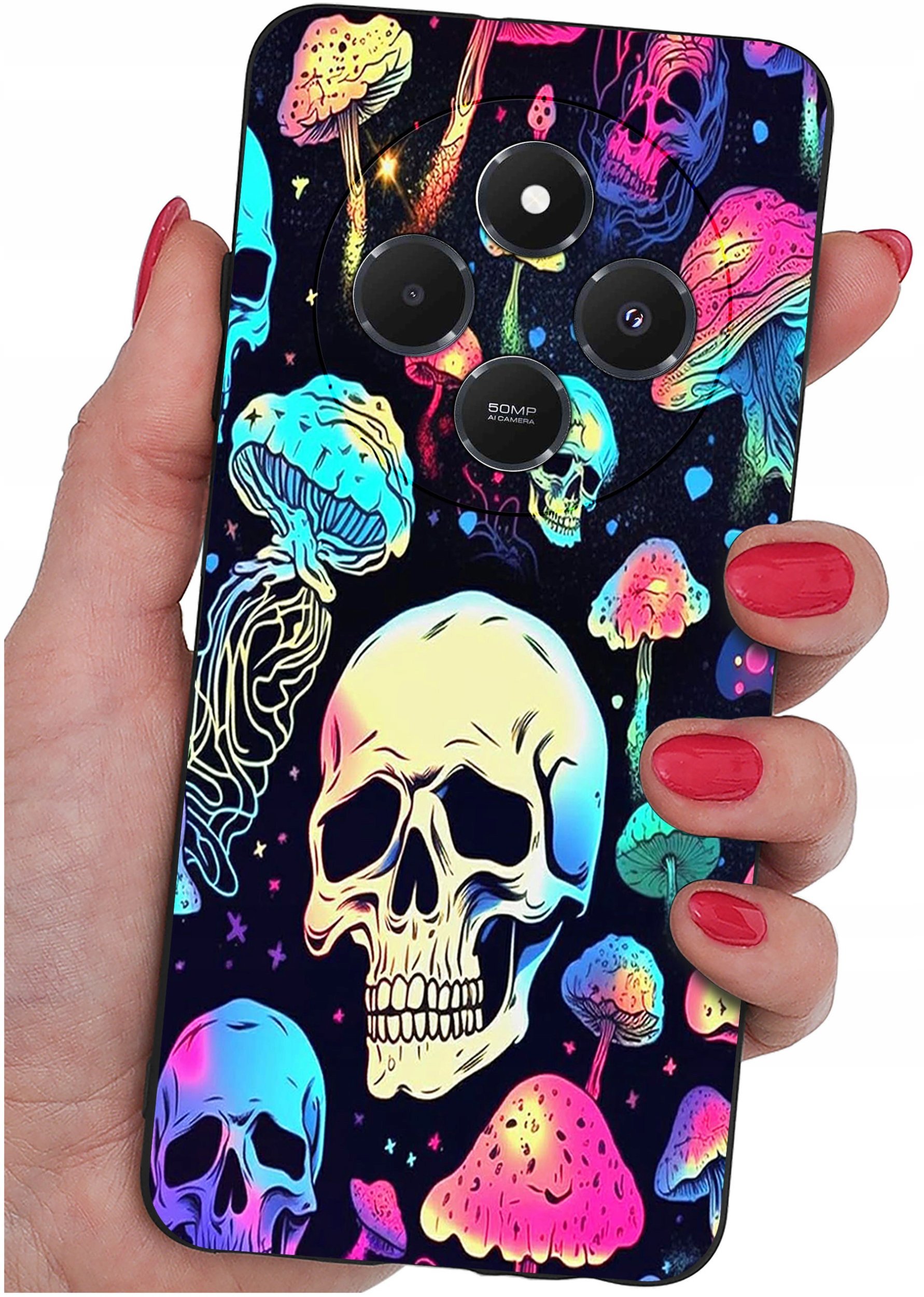 Etui do Xiaomi Redmi 14C WZORY |SILIKONOWE MATT CASE + SZKŁO 9H