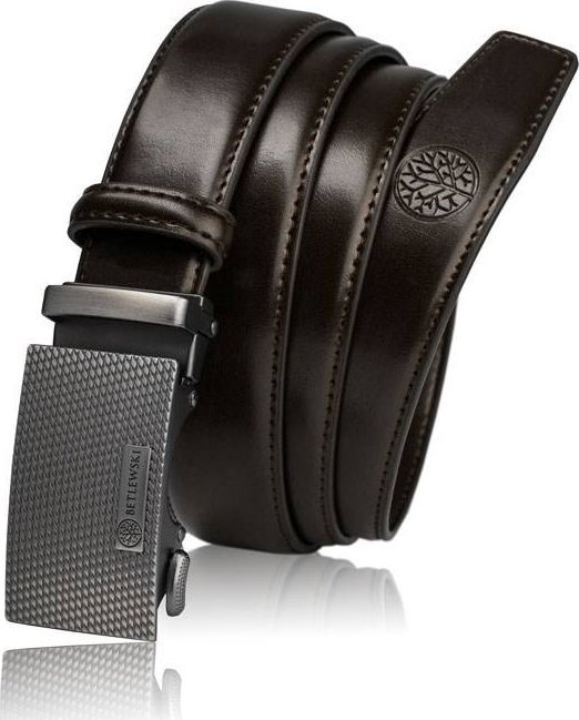 Betlewski Skórzany pasek BETLEWSKI C30-BI c. brązowy 130