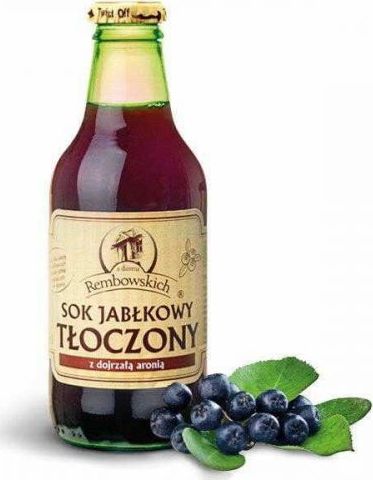 Rembowscy Sok jabłkowy tłoczony z aronią 250 ml Rembowscy