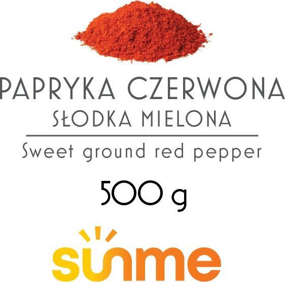 Sunme Papryka słodka mielona 500 gram