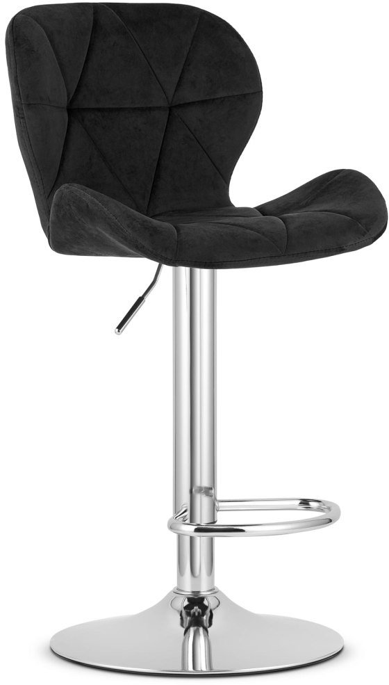 Hoker WEST - aksamit czarny / baza chrom