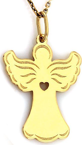 Lovrin ZŁOTA PRZYWIESZKA 585 BLASZKA ANIOŁ ZE SKRZYDŁAMI