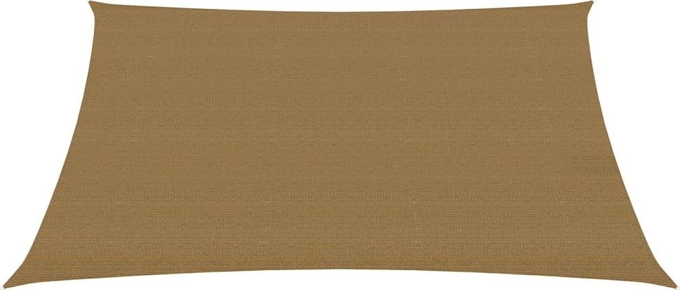 vidaXL Żagiel przeciwsłoneczny, 160 g/m, kolor taupe, 5x6 m, HDPE