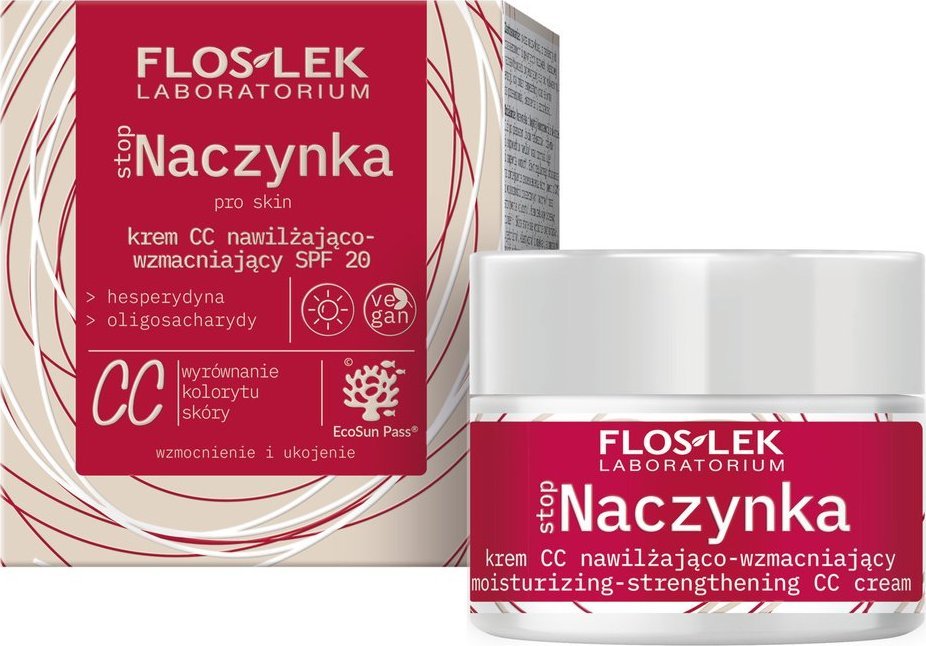 Floslek stopNaczynka krem CC nawilżająco-wzmacniający SPF20 50ml