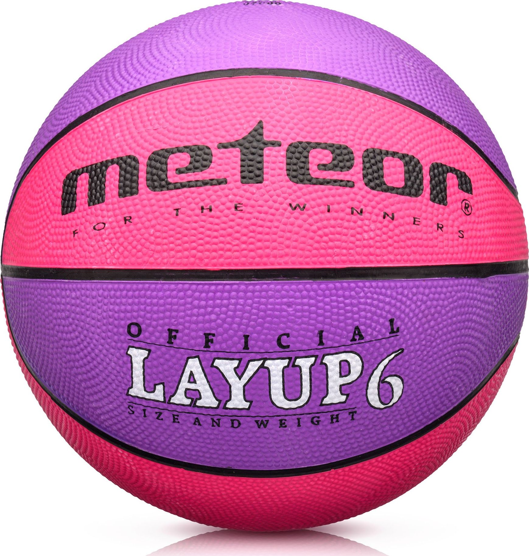 Meteor PIŁKA KOSZOWA METEOR LAYUP #6 różowa/fioletowa