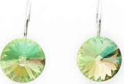 Kemer KOLCZYKI KRYSZTAŁ SWAROVSKI STAL PLATEROWANA BIAŁYM ZŁOTEM KST816B uniwersalny