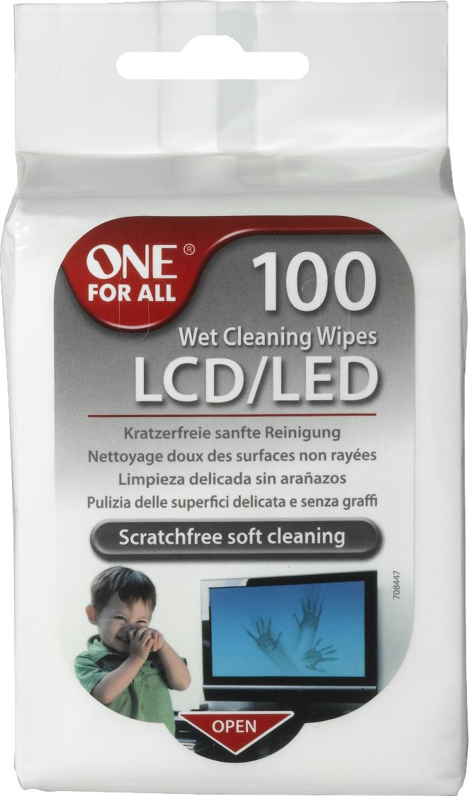 One For All Chusteczki nasączone 100 szt. 20x16cm (SV8405)