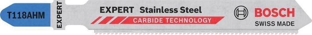 Bosch Brzeszczoty do wyrzynarek EXPERT Stainless Steel T118AHM 3 szt.