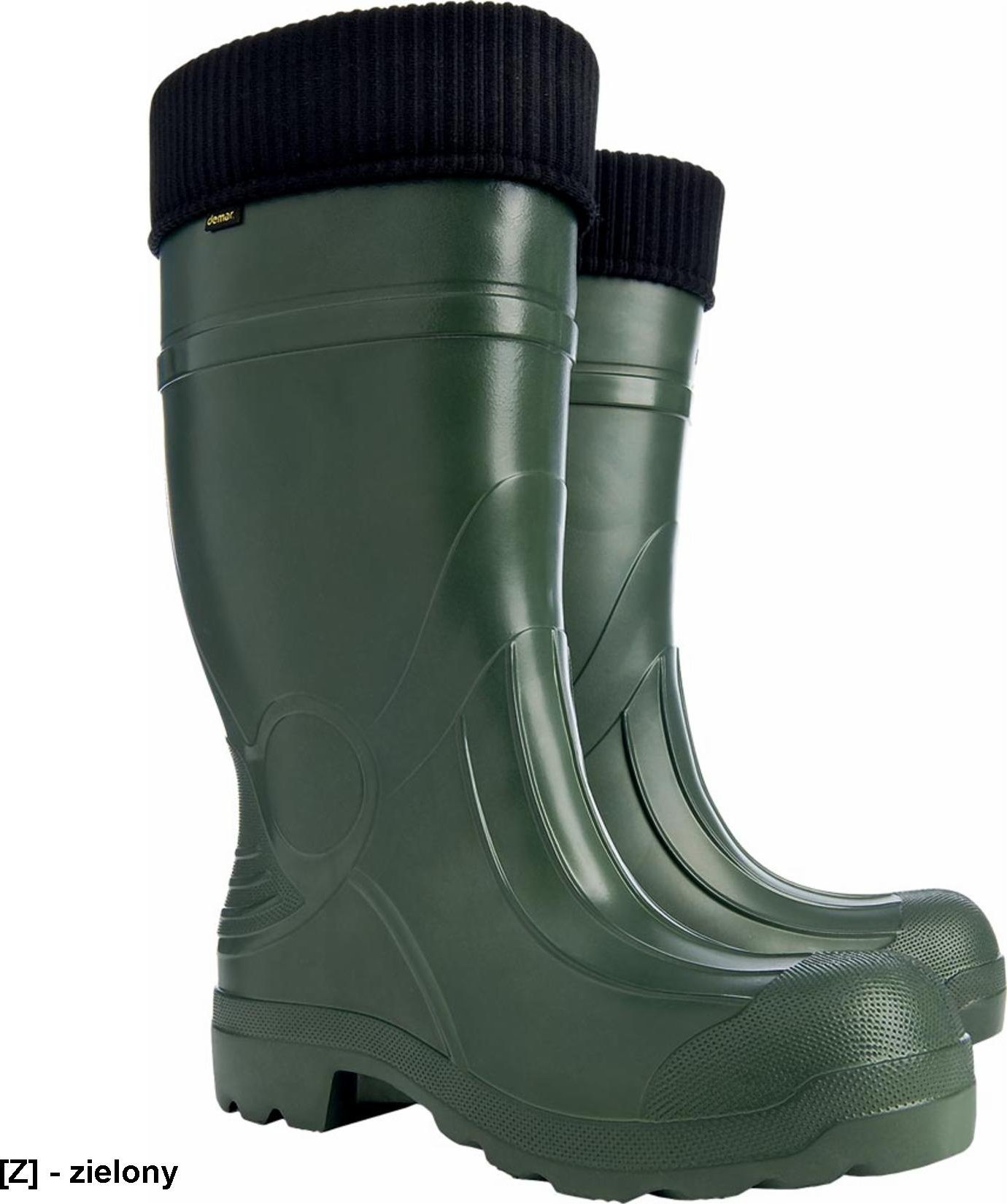 Demar BDPREDATOR OB E - buty męskie wysokie typu kalosz z tworzywa piankowego, termoizolacja do -30C - zielony 43