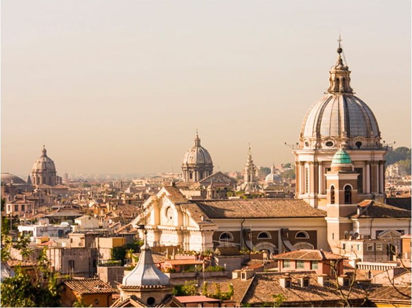 DecoNest Fototapeta - Rzym - widok z lotu ptaka - 400X309