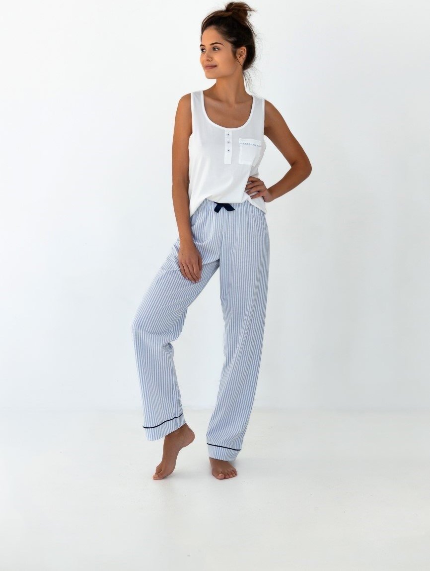 Sensis Piżama damska bawełniana na ramiączku długie spodnie Willow Sensis M