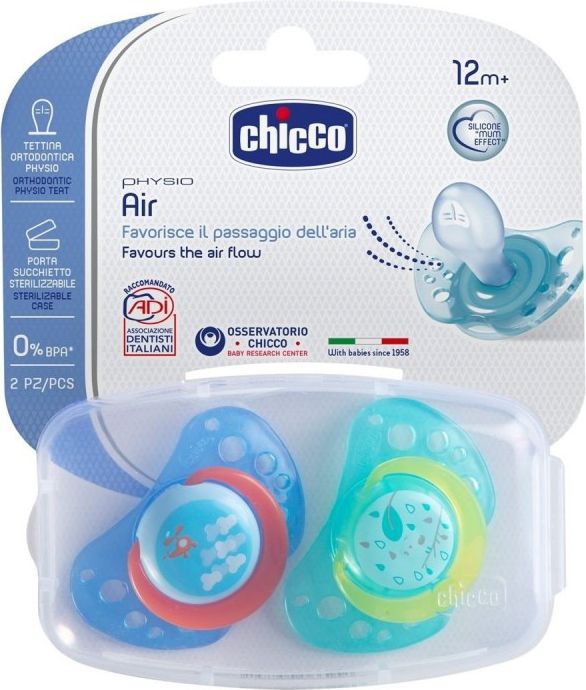Chicco Smoczek Physio Air niebieski 12m+ (7503521)