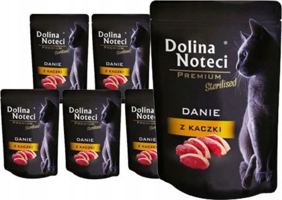 Dolina Noteci Dolina Noteci dla Kota Sterilised DANIE Z KACZKI Zestaw Saszetek 85g x 10