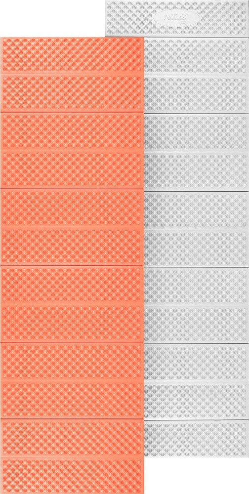 NC17103 KARIMATA SKŁADANA TURYSTYCZNA Z PODBICIEM ALUMINIOWYM + XPE 195 CM POMARAŃCZOWA NILS CAMP