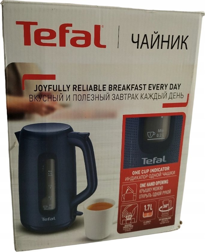 Czajnik Tefal Tefal KO2M0410 Morning Kettle, 1.7 L, Blue