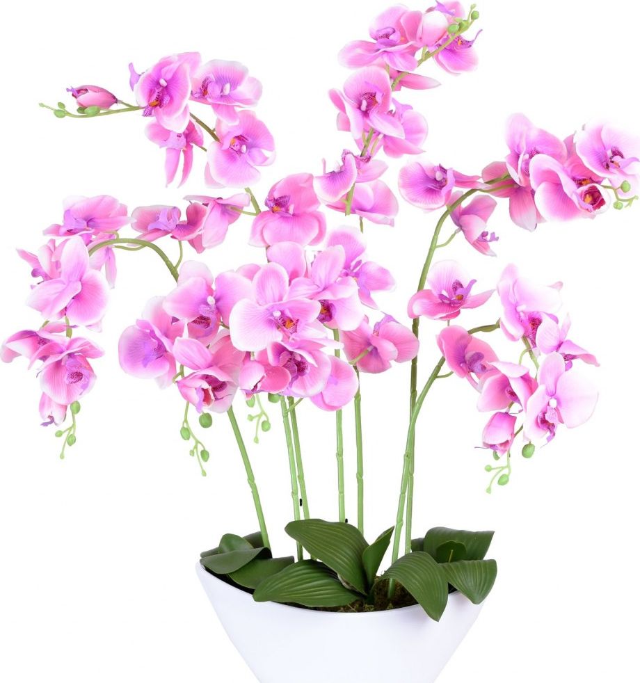 Storczyk sztuczny 56 kwiatów różowy