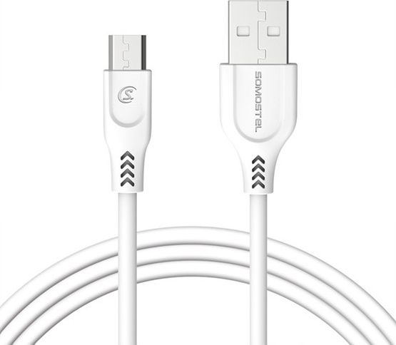 Kabel USB Somostel USB-A - 1 m Biały (SMS-BT09 Biały)