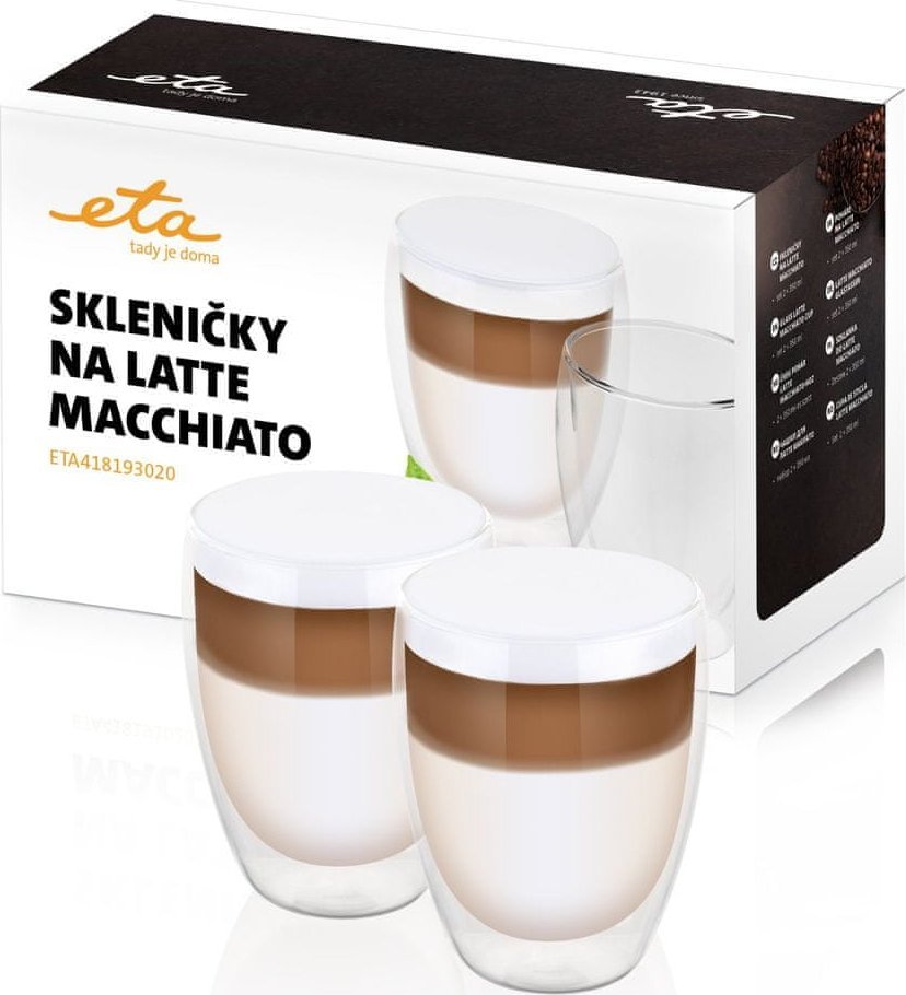 Eta LATTE MACCHIATO stiklinės ETA418193020 2 x 350 ml