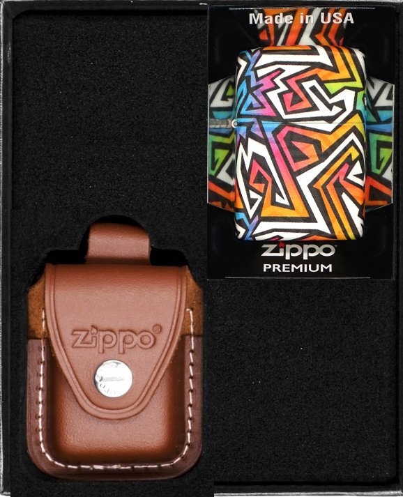Zestaw ZIPPO Zapalniczka COLORFULL GRAFITI DESIGN Prezentowy No2