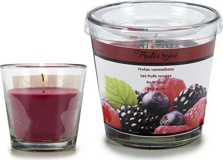 Bigbuy Home Świeca Czerwone jagody (9 x 8 x 9 cm) (120 gr) (9 x 8 x 9 cm)