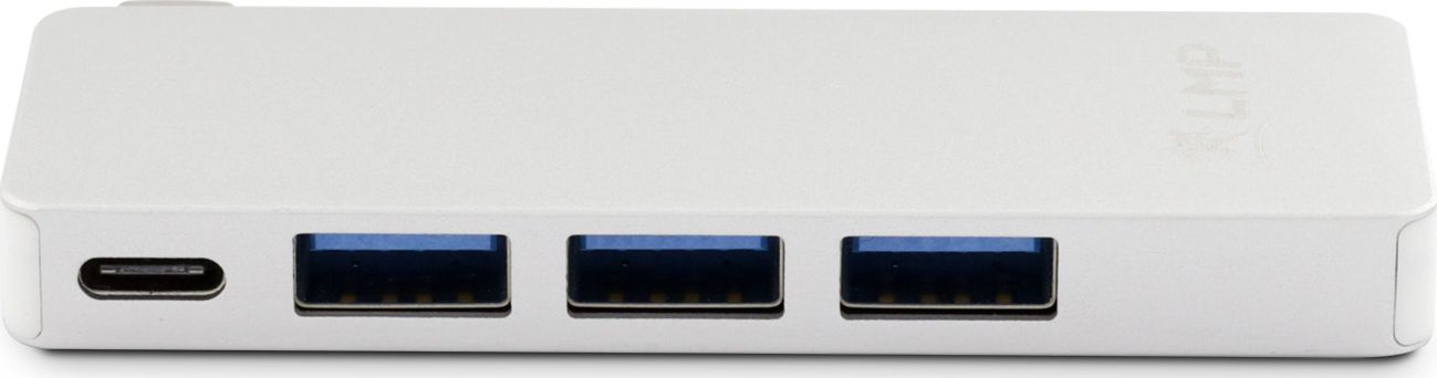HUB USB LMP 1x SD 1x USB-C PD 1x microSD + 3x USB-A 3.0 (LMP-USBC-BASEB-6P-S)