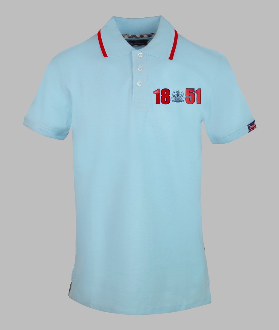 Aquascutum Koszulki polo marki Aquascutum model P01323 kolor Niebieski. Odzież męska. Sezon: Wiosna/Lato 2XL